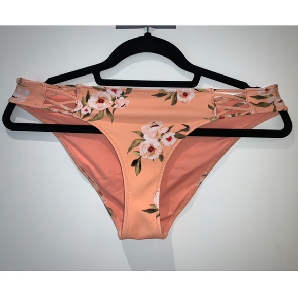 Peach floral bikini bottoms - Picture 1 of 5